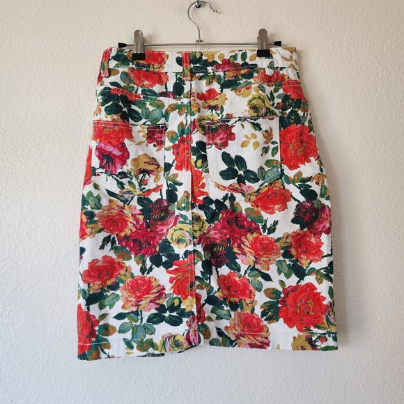 Anthropologie Maeve Floral Pencil Skirt 0 - Picture 4 of 6